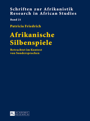 cover image of Afrikanische Silbenspiele